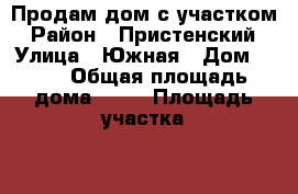 Продам дом с участком › Район ­ Пристенский › Улица ­ Южная › Дом ­ 10 › Общая площадь дома ­ 80 › Площадь участка ­ 5 000 › Цена ­ 100 000 - Курская обл., Пристенский р-н, Южное Двоелучное с. Недвижимость » Дома, коттеджи, дачи продажа   . Курская обл.